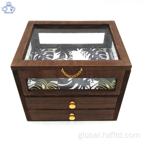 Wooden Jewelry Box Wood Jewelry Box with 2 Drawers Factory